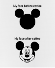 Puodelis Mickey face before after